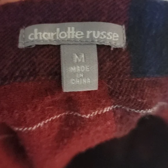 Charlotte Russe Woman's Flannel - Picture 8 of 10
